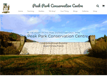 Tablet Screenshot of peak-park-conservation-centre.org